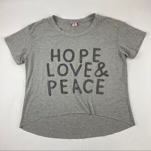 Miss Popular Tshirt Womens Medium Gray Crew Neck Short Sleeve